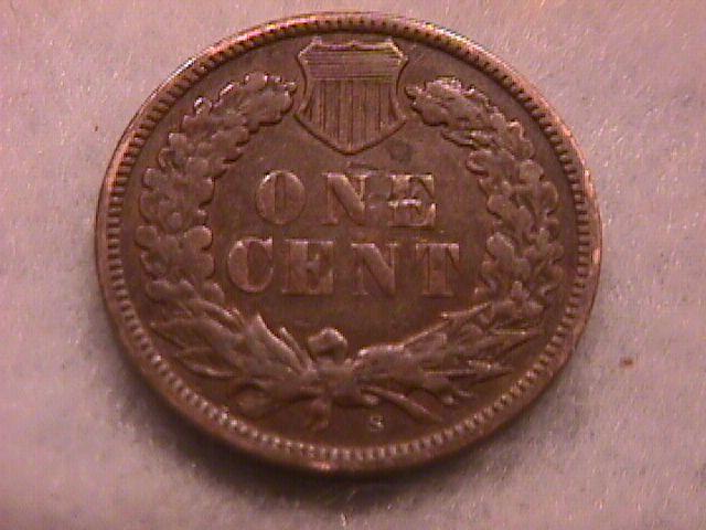 Indian Head Penny Copper Coin 1908-S Very Fine Plus Condition