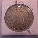 Capped Bust Half Dollar Coin 1826 Almost Uncirculated Condition
