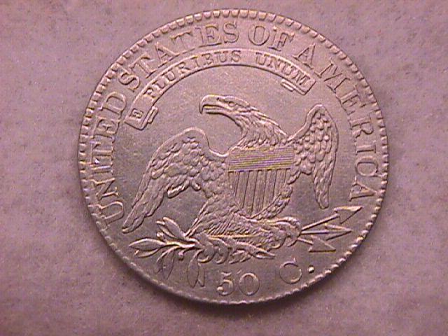 Capped Bust Half Dollar Coin 1823 Broken 3 High Grade= Almost Uncirculated