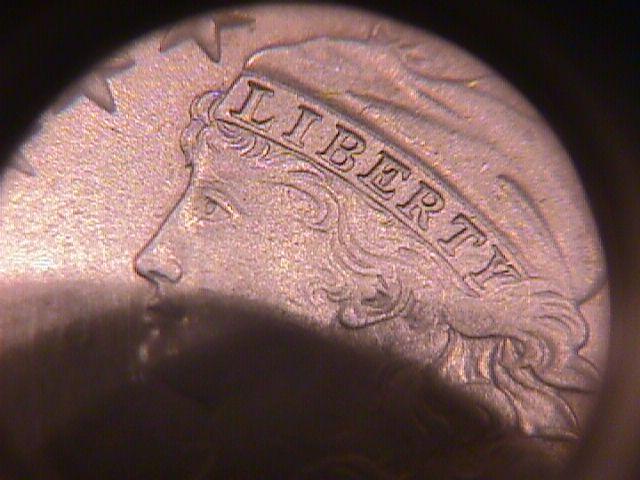 Capped Bust Half Dollar Coin 1823 Broken 3 High Grade= Almost Uncirculated