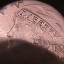 Capped Bust Half Dollar Coin 1823 Broken 3 High Grade= Almost Uncirculated