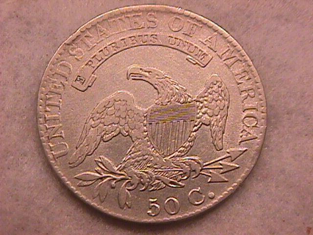 Capped Bust Half Dollar Coin 1825 Very Fine Condition