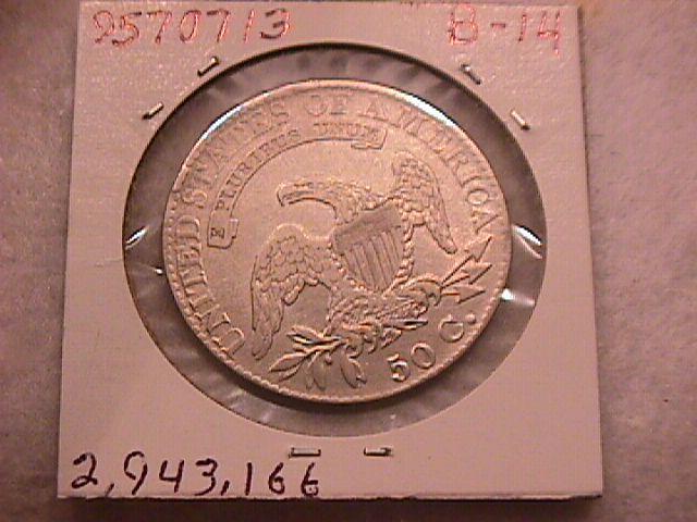 Capped Bust Half Dollar Coin 1825 Very Fine Condition