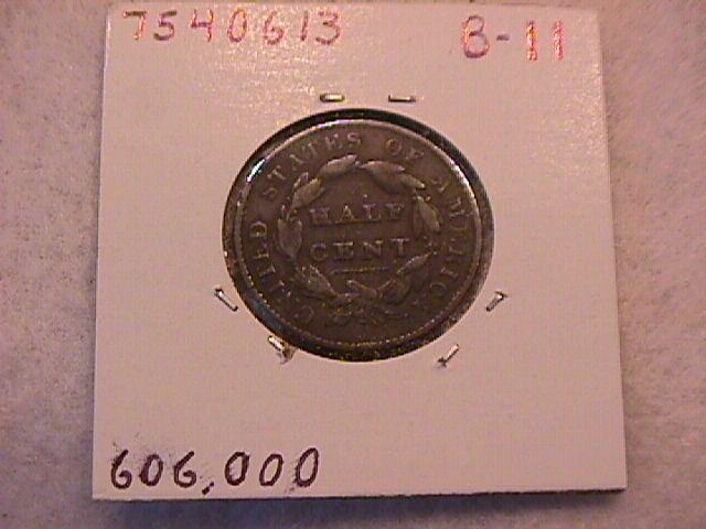 Classic Head Half Cent Coin 1828 Very Fine Plus Condition