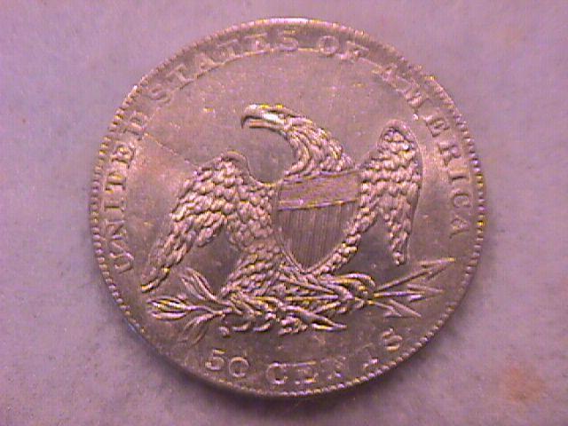 Capped Bust Half Dollar Silver Coin 1837 MS-63