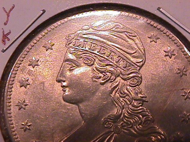 Capped Bust Half Dollar Silver Coin 1837 MS-63