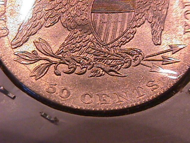 Capped Bust Half Dollar Silver Coin 1837 MS-63