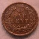 Indian Head One Cent Copper coin 1908-S Extremely Fine condition