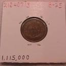Indian Head One Cent Copper coin 1908-S Extremely Fine condition