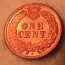 INDIAN HEAD One Cent Copper Coin 1908-S UNCIRCULATED Condition.