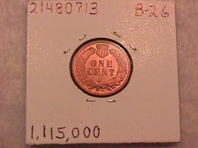 INDIAN HEAD One Cent Copper Coin 1908-S UNCIRCULATED Condition.