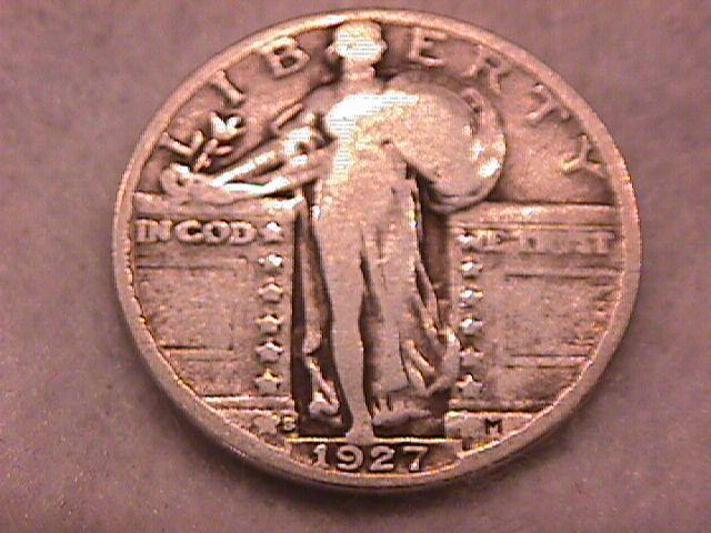 Standing Liberty Silver Quarter 1927-S Fine Plus Condition