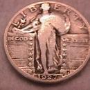 Standing Liberty Silver Quarter 1927-S Fine Plus Condition