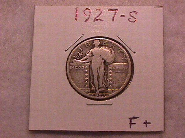 Standing Liberty Silver Quarter 1927-S Fine Plus Condition