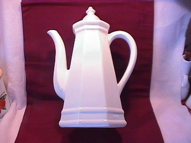 Pfaltzgraff China (Heritage) White Coffee Pot