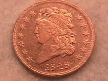 Classic Head Copper Half Cent 1828 13-Star Almost Uncirculated Condition