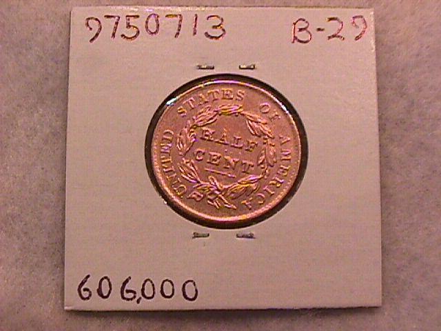 Classic Head Copper Half Cent 1828 13-Star Almost Uncirculated Condition