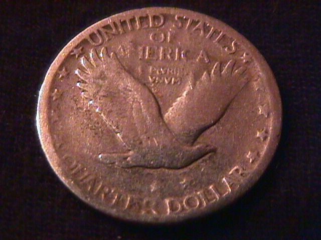 Standing Liberty Silver Quarter Coin 1927-S Very Good Plus Condition