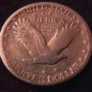Standing Liberty Silver Quarter Coin 1927-S Very Good Plus Condition