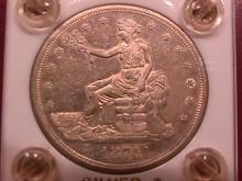 Trade Dollar Silver 1874-S Choice About Uncirculated Condition