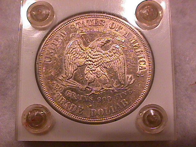 Trade Dollar Silver 1874-S Choice About Uncirculated Condition
