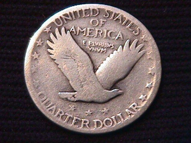 Standing Liberty Silver Quarter Coin 1927-S Very Good Plus Condition