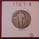 Standing Liberty Silver Quarter 1927-S Good Condition