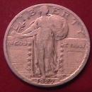 Standing Liberty Silver Quarter 1927-S Very Fine Condition