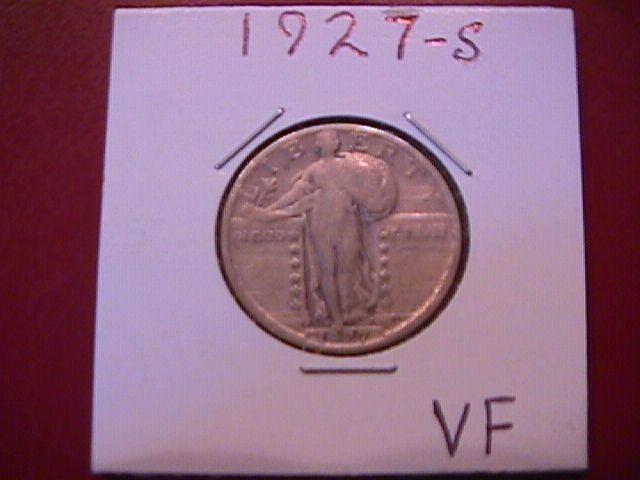 Standing Liberty Silver Quarter 1927-S Very Fine Condition