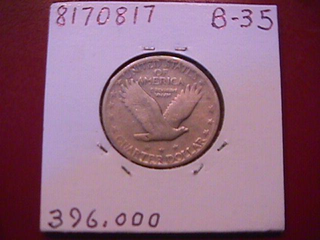 Standing Liberty Silver Quarter 1927-S Very Fine Condition
