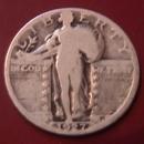 STANDING LIBERTY SILVER QUARTER 1927-s VERY GOOD CONDITION