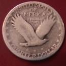 STANDING LIBERTY SILVER QUARTER 1927-s VERY GOOD CONDITION