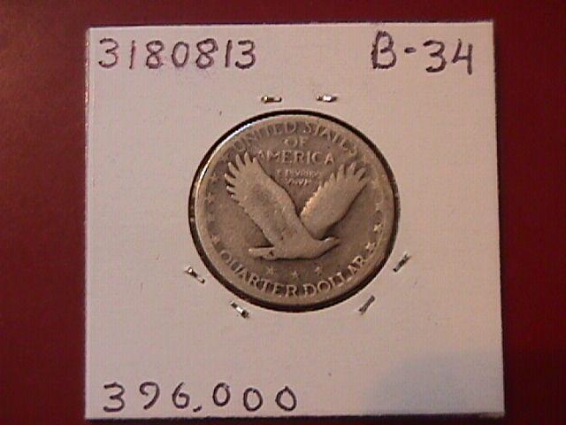 STANDING LIBERTY SILVER QUARTER 1927-s VERY GOOD CONDITION