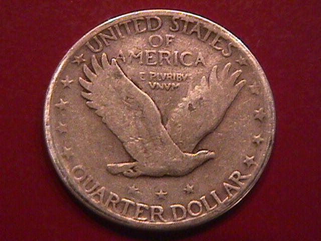 STANDING LIBERTY SILVER QUARTER 1927-s Fine Plus condition
