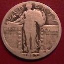 Standing Liberty Silver Quarter 1927-S Good Condition