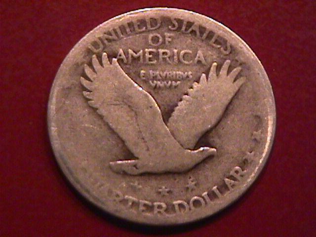 Standing Liberty Silver Quarter 1927-S Good Condition