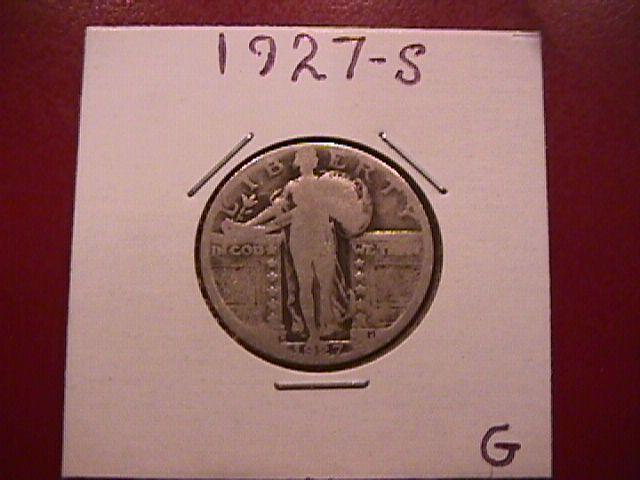 Standing Liberty Silver Quarter 1927-S Good Condition