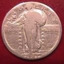 Standing Liberty Silver Quarter 1927-S Good Plus Condition