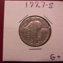 Standing Liberty Silver Quarter 1927-S Good Plus Condition