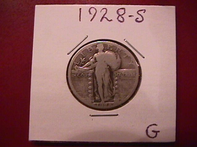 Standing Liberty Silver Quarter 1928-S Good Condition