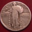 Standing Liberty Silver Quarter 1927-S Fine Condition