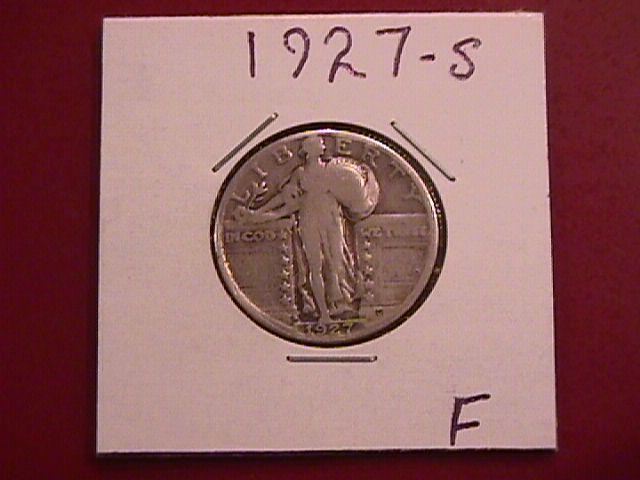 Standing Liberty Silver Quarter 1927-S Fine Condition