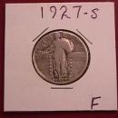 Standing Liberty Silver Quarter 1927-S Fine Condition