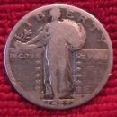 Standing Liberty Silver Quarter 1927-S Very Good Condition