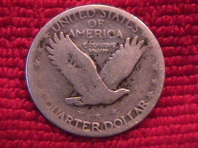 Standing Liberty Silver Quarter 1927-S Very Good Condition