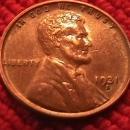 Lincoln Penny Copper 1931-S Almost Uncirculated 50 Condition