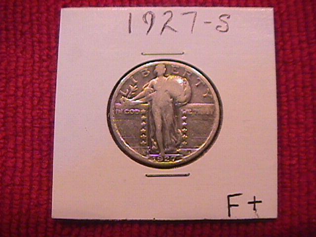 Standing Liberty Silver Quarter 1927-S Fine Plus Condition