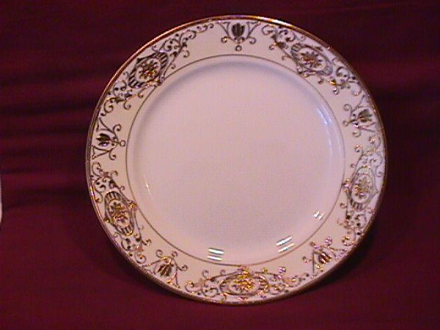 Noritake China-Nippon-(White & Gold) Lunch Plate