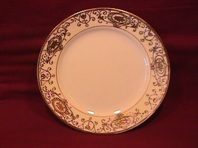 Noritake China-Nippon-(White & Gold) Salad Plate