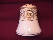 Noritake China-Nippon-(White & Gold) Salt or Pepper Style #4